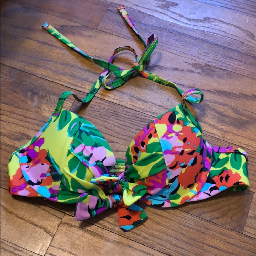Aerie Underwire Halter Bathing Suit Bikini Top